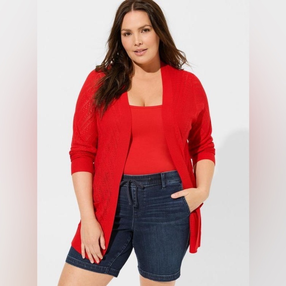 Torrid Pointelle Cardigan